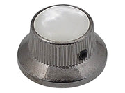 Boston KBN-261 bell knob with pearloid inlay, black nickel
