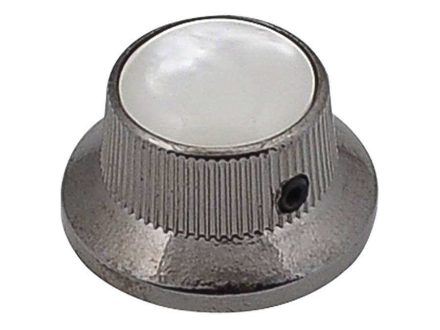 Boston KBN-261 bell knob with pearloid inlay, black nickel