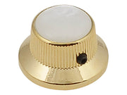 Boston KG-261 bell knob with pearloid inlay, gold