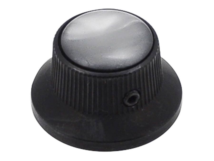 Boston KB-263 bell knob with black pearl inlay, black