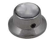 Boston KBN-263 bell knob with black pearl inlay, black nickel