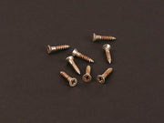 Boston MRC-MRSCWNL mounting ring screws, flat head 2.4 x13mm, 8/pack, nickel relic for two pickups