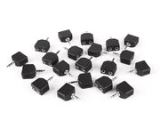 Boston AT-140/20 adaptor, 2 x 3,5 jack female stereo, 20 pcs bulk pack, 3,5mm jack male stereo