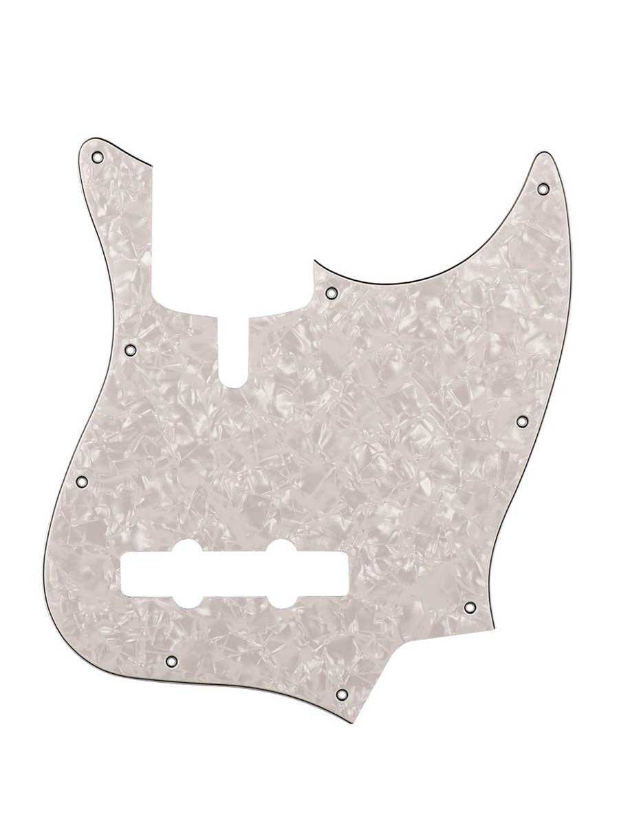 Boston M4V-410-PW pickguard, Sire Marcus Miller V-series 4-string, 4 ply, pearl white