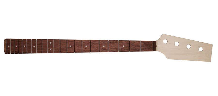 Boston PN-21-PF neck PB style bass, maple/pau ferro fb, 21 frets, paddle head, 9.5" radius, 42mm nut width