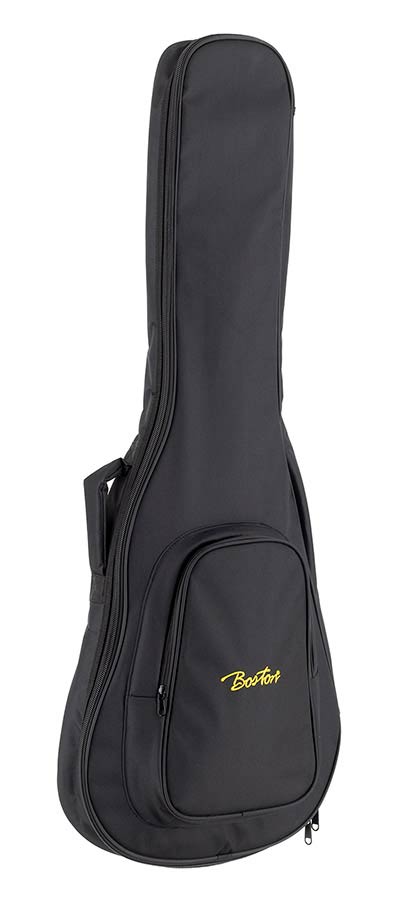 Boston ES-06.2 gigbag voor elektrische archtop gitaar, 6 mm. voering, nylon, 2 riemen, groot voorvak, zwart