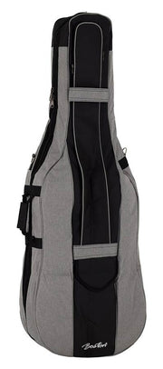 Boston CT-114-GR cello bag 19mm padded 1/4, light grey, 2 straps, various pockets