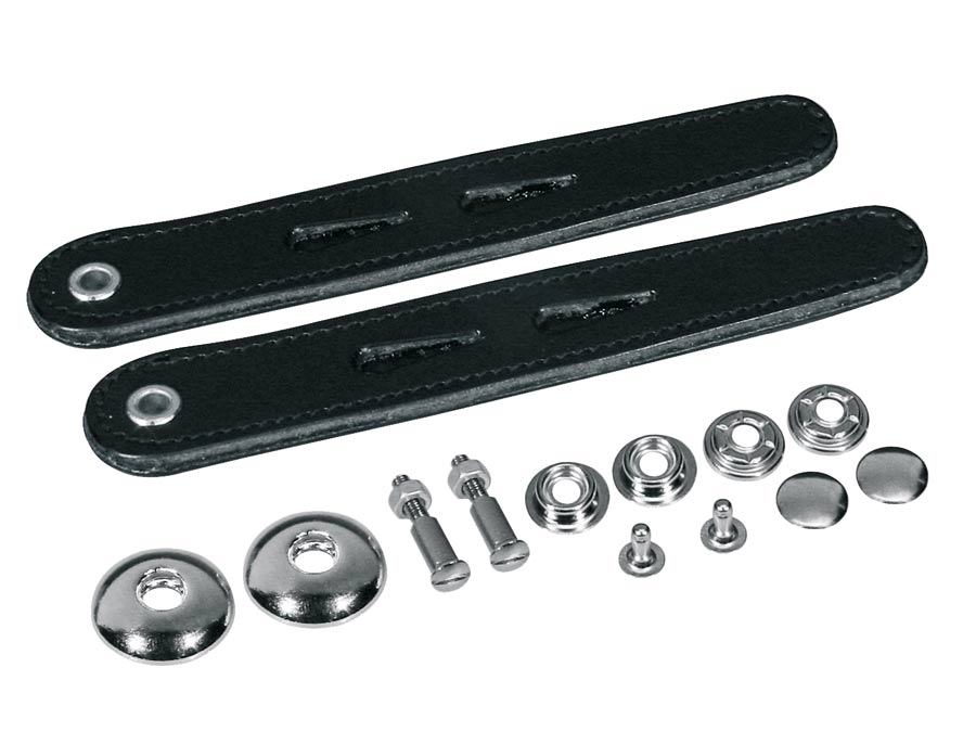 Boston BLS-135 balgsluitriempje, 13,5 cm.,leder, per paar