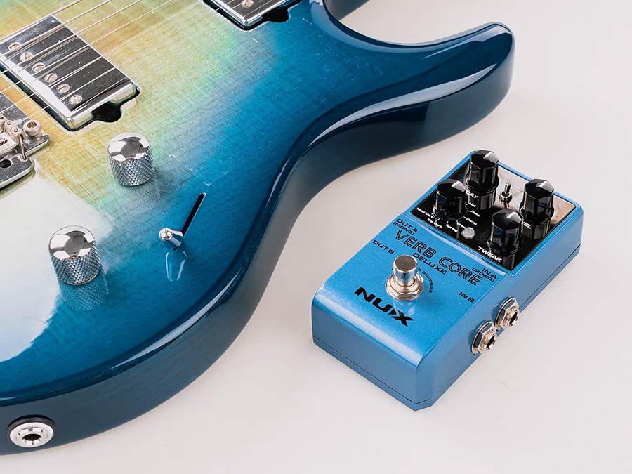 NUX Verb Core Deluxe Reverbpedaal met 8 Reverb-effecten en Stereo
