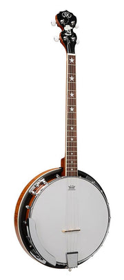 SX BJ404 4-snarige banjo naturel