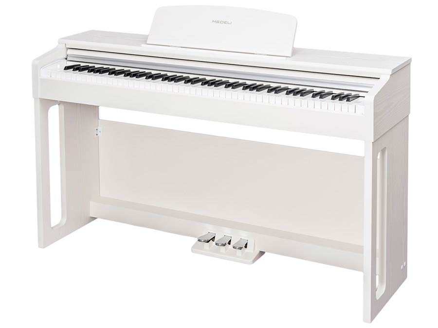 Medeli UP82 digitale piano 88 gewogen toetsen – puur wit satijn