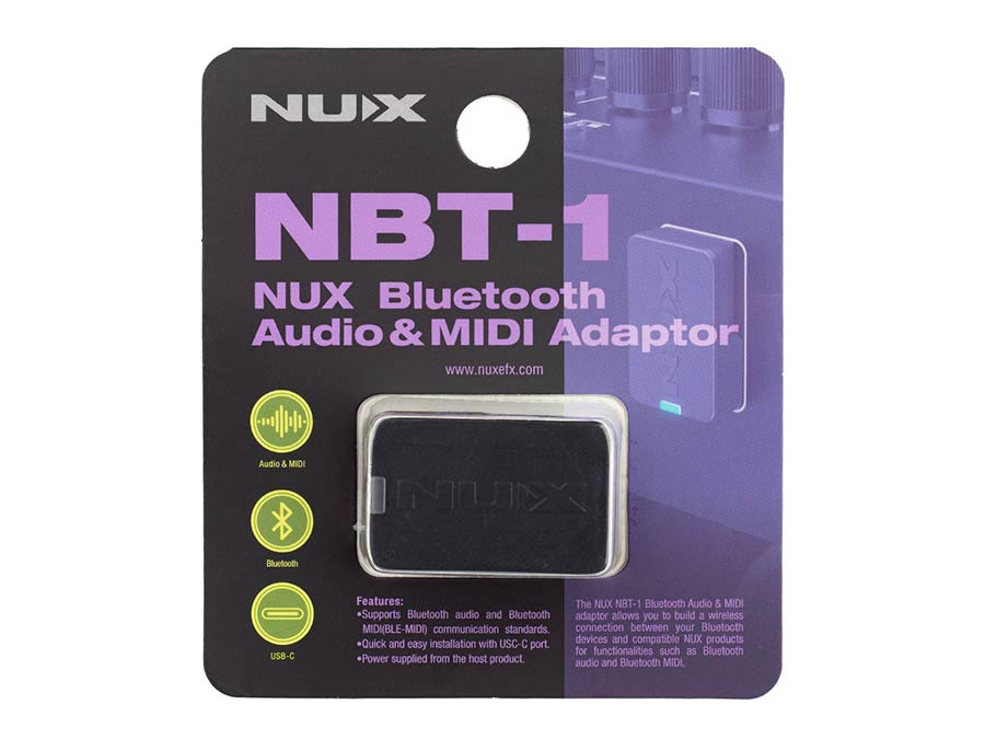 NUX NBT-1 Bluetooth Audio- en MIDI-adapter met USB-C