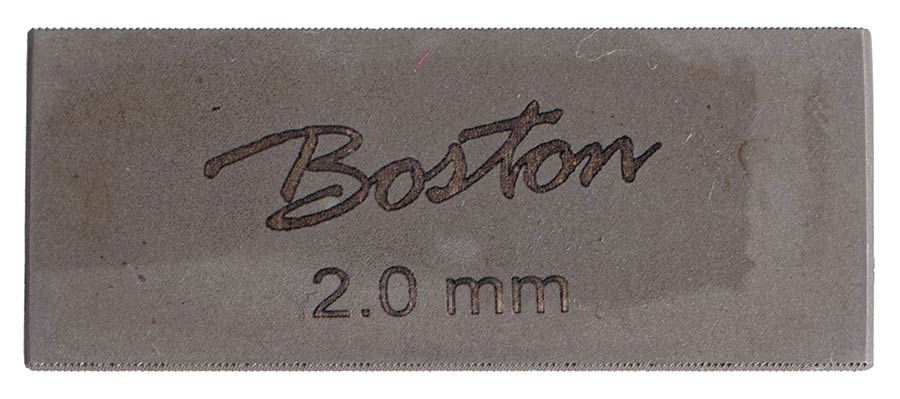 Boston BSSF-20 bridge saddle slot file 5x 2cm - 2.0mm width