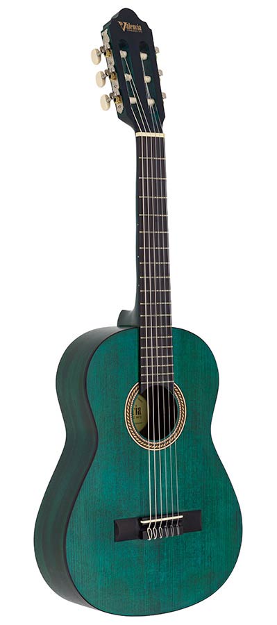 Valencia VC202TBU Klassieke gitaar 1/2 – Transparant Blauw