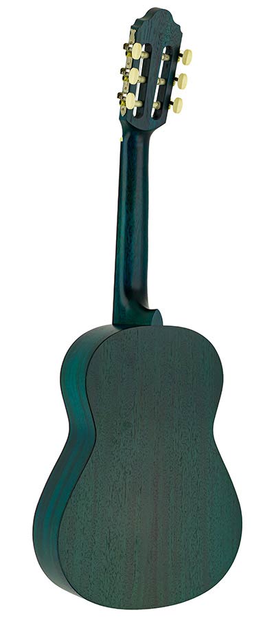 Valencia VC202TBU Klassieke gitaar 1/2 – Transparant Blauw