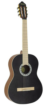 Valencia: Klassieke gitaar 4/4, sitka spar & mahonie, zwart