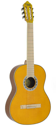 Valencia: Klassieke gitaar 4/4, sitka spar & mahonie, geel