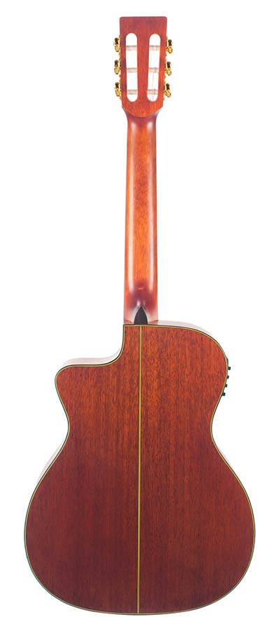 Valencia VA434CECSB Elektrisch-akoestische nylonsnarige Auditorium gitaar 4/4 – Classic Sunburst