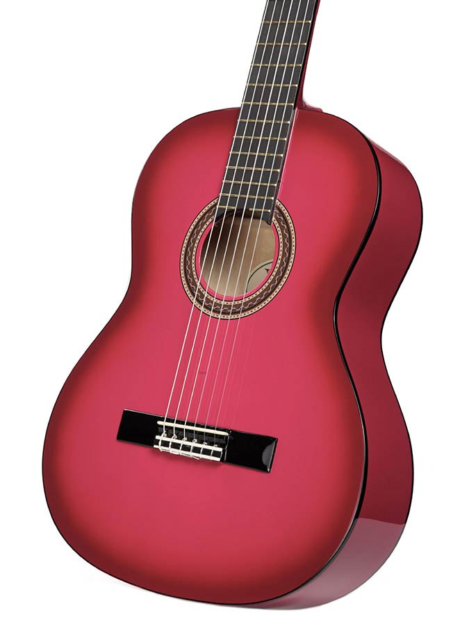 Valencia VC104PKS Klassieke gitaar 4/4 – Pink Sunburst
