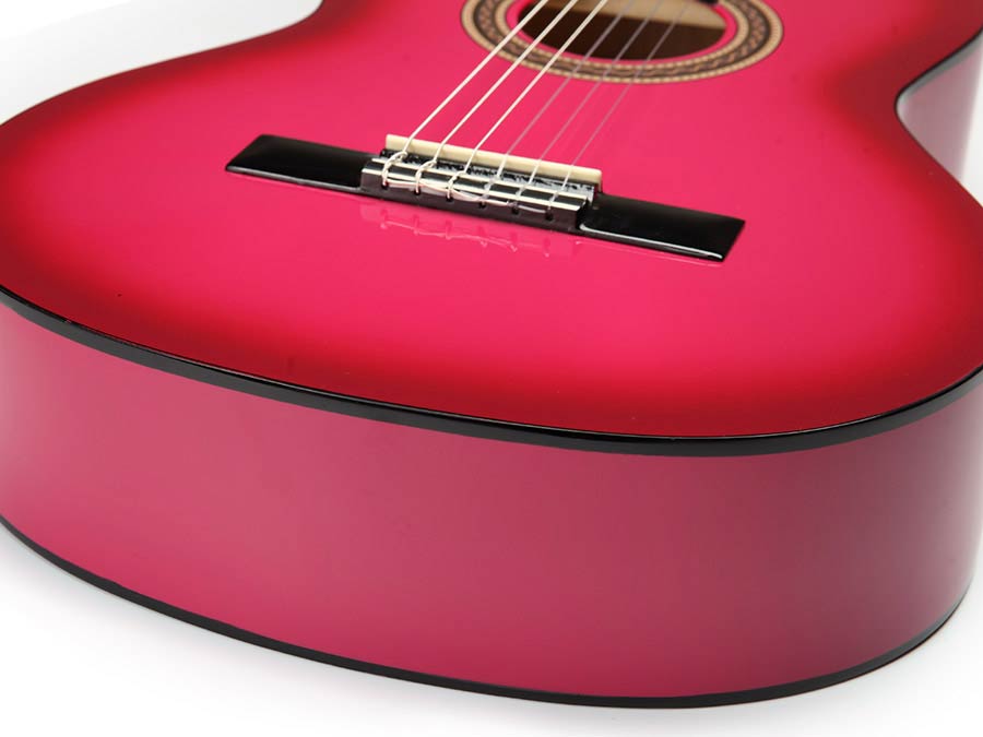 Valencia VC104PKS Klassieke gitaar 4/4 – Pink Sunburst