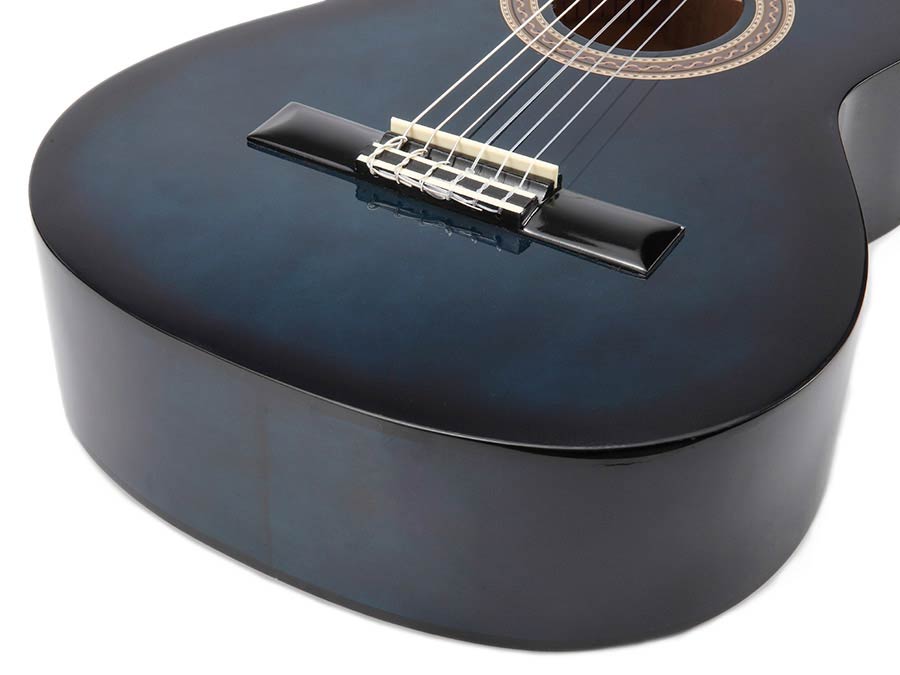 Valencia VC102BUS Klassieke gitaar 1/2 – Blue Sunburst