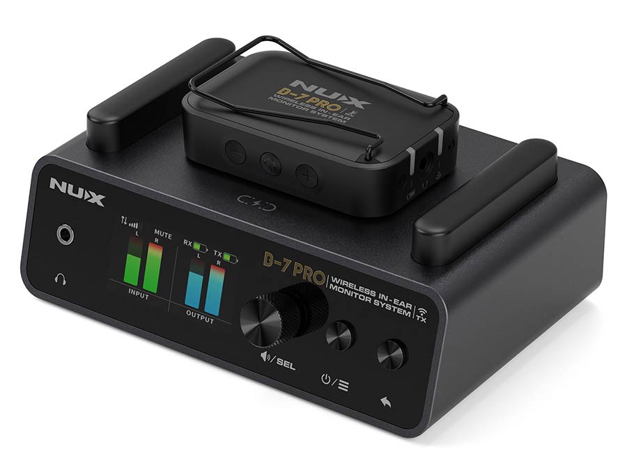 NUX B-7 PRO Draadloos In-Ear Monitorsysteem met audio-interface en oplaadstation