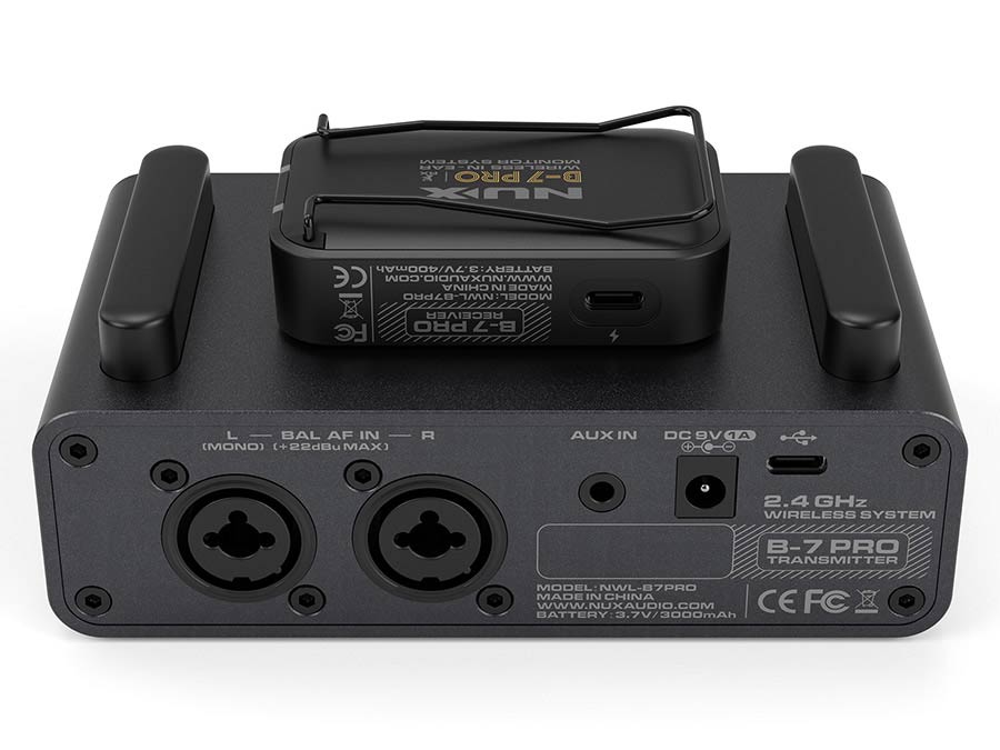 NUX B-7 PRO draadloos In-Ear monitorsysteem met audio-interface en laadstation