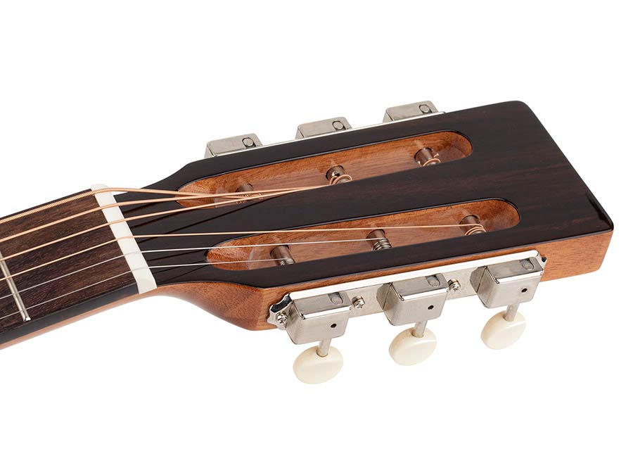 Richwood HSP-40-SB Heritage Series parlor gitaar met massief sparren bovenblad, edge sunburst