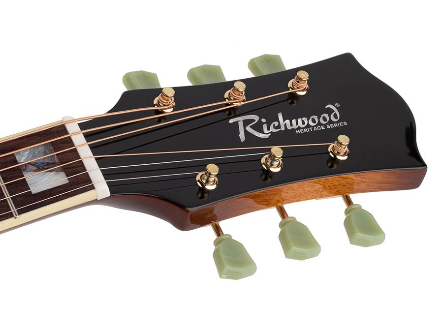 Richwood HSJS-42-HB Heritage Series jumbo gitaar met massief sparren bovenblad, honeyburst