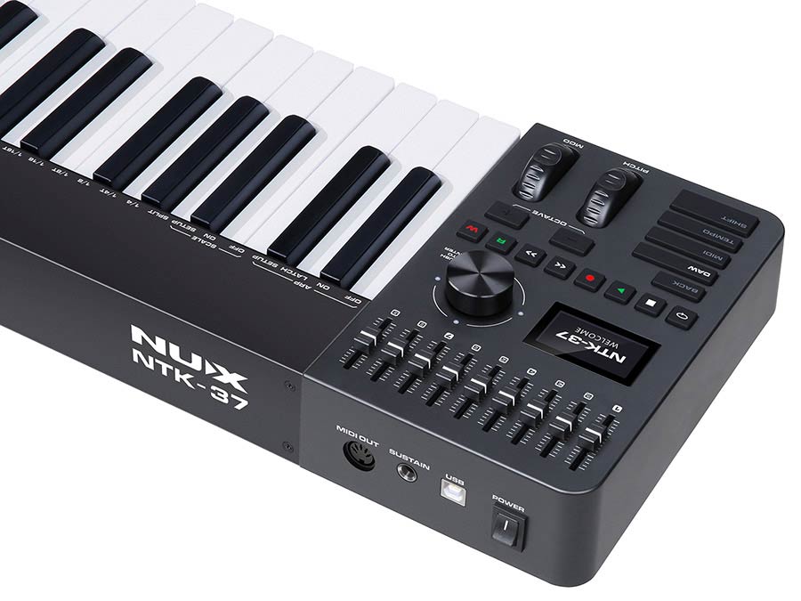 NUX NTK-37 USB-MIDI-keyboardcontroller