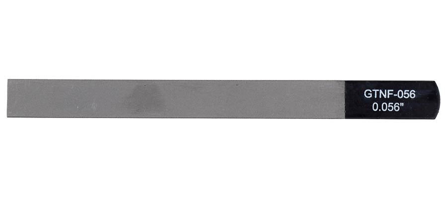 Boston GTNF-056 gauged nut slotting file 0.056" (1.40mm) 150x12mm, 65Mn carbon steel HRC 35-55 hardness