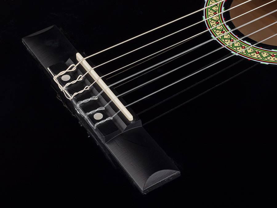 Martinez MTC-080/B klassieke gitaar mensuur: 4/4, zwart