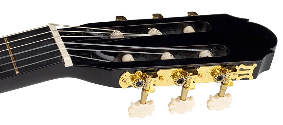 Martinez MTC-080/B klassieke gitaar mensuur: 4/4, zwart