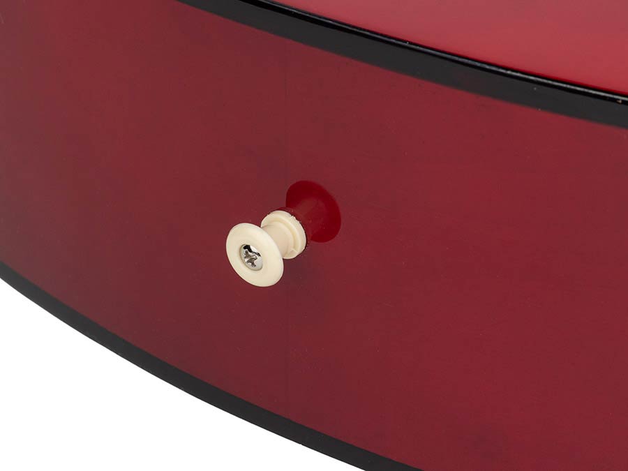 Martinez: Classical Guitar Scale Length: 3/4, Transparent Dark Red