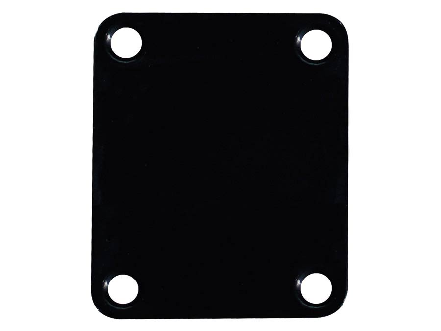 Boston NP-64-B halsplaat, 64,2x51mm, rechthoekig, zwart
