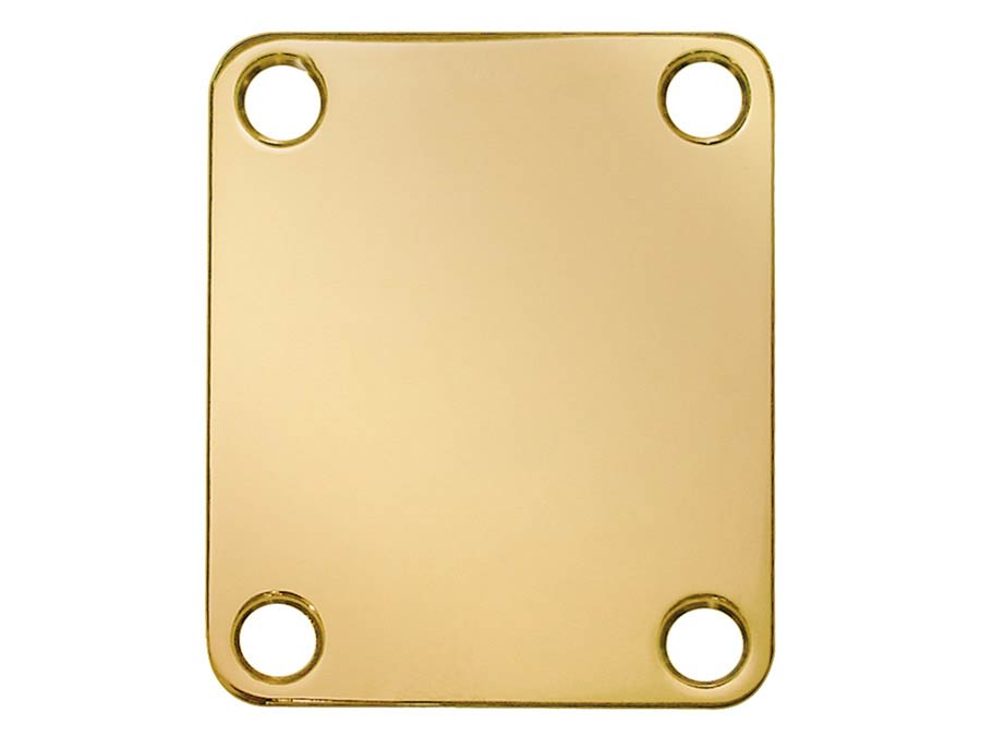 Boston NP-64-G halsplaat, 64,2x51mm, rechthoekig, goud