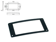 Boston HPR-08-SBK pickup ring, humbucker, plastic, black, height: 2,5x 5,2mm, low, slanted