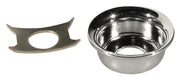 Boston JP-4-C TE-model input cup, with retainer clip, metal, chrome