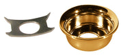 Boston JP-4-G TE-model input cup, with retainer clip, metal, gold