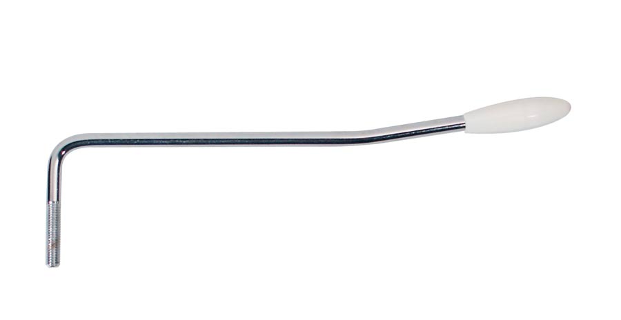 Boston TA-5-FCLW linkshandige tremolo-arm 5 mm chroom met witte knop