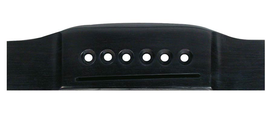 Boston P-145-E brug voor akoestische gitaar, ebben, 153mm, "Martin" style