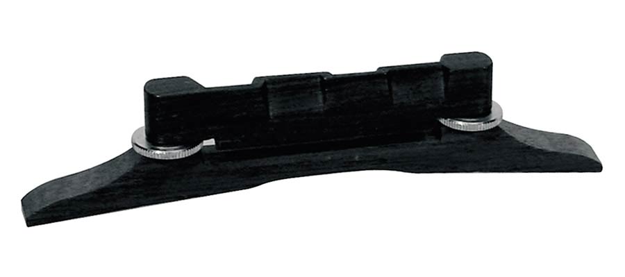 Boston P-118-E brug voor mandoline, ebben, gecompenseerde kam, adjust, voor arched top
