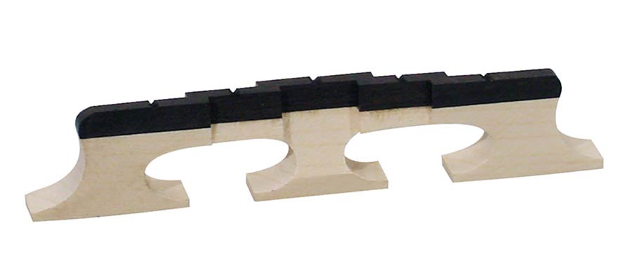 Boston P-1512 brug voor banjo, esdoorn, ebben gecompenseerde kam, voor 5 snarige banjo, hoogte: 1/2"