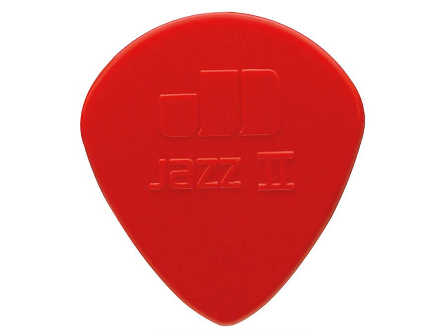 Dunlop 47-R-2N Nylon Jazz Plectra 1.18 mm Rood, Medium Scherpe Punt