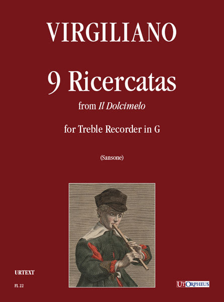 Virgiliano: 9 Ricercatas from Il Dolcimelo (Altblokfluit)