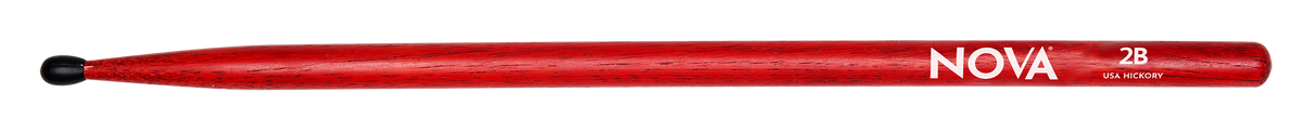 Vic Firth 2BNR NOVA drumstokken – nylon tip rood