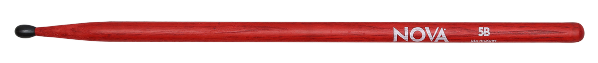 Vic Firth 5BNR NOVA drumstokken – nylon tip rood