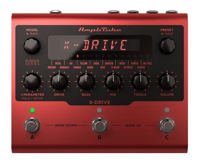 IK Multimedia - IKMXGPEDALXDRIVE - Boutique Pedal with 16 Overdrive and Distortion Effects