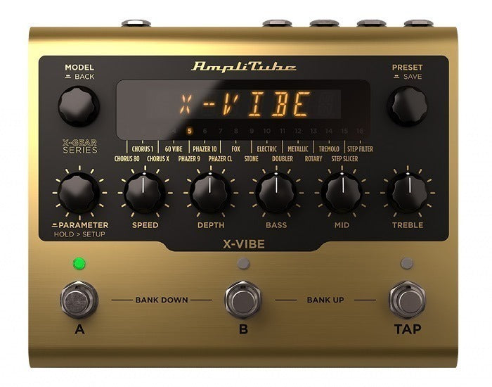 IK Multimedia - IKMXGPEDALXVIBE - Boutique, True Stereo Pedal with 16 Modulation Effects