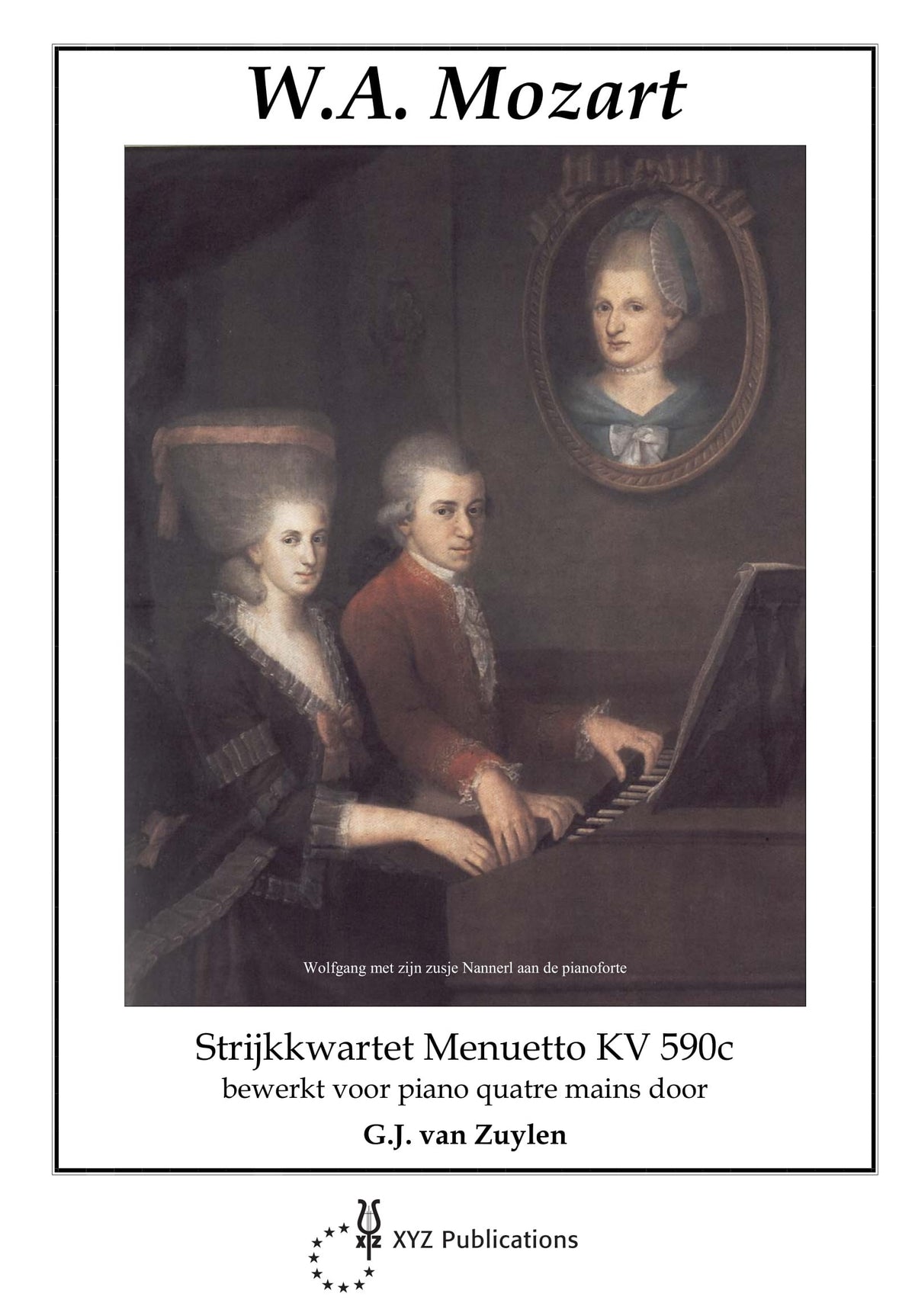 Mozart: Menuet Kv590C (Piano, 4 Hands)